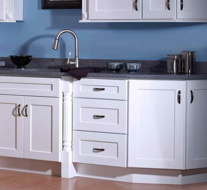 How to dress up shaker style cabinets