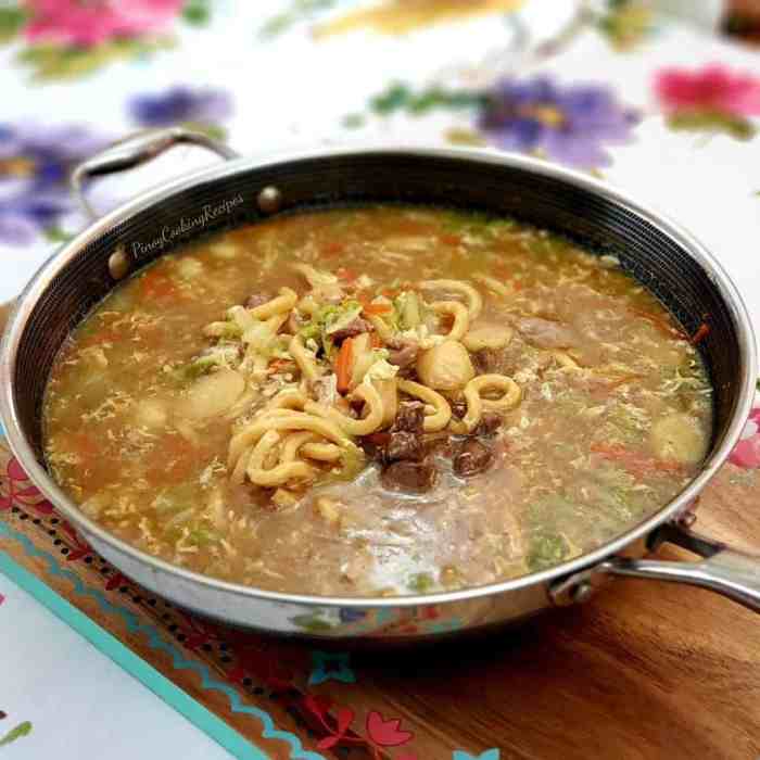 How to cook lomi soup pinoy style