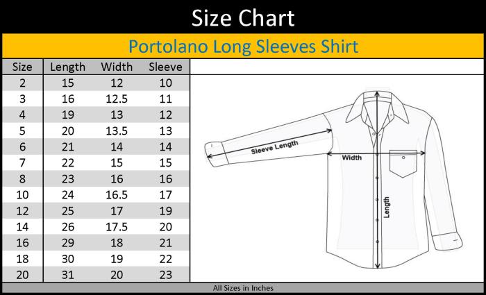 Size men chart tops guides