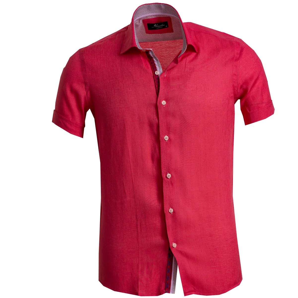 Mens bright red dress shirt