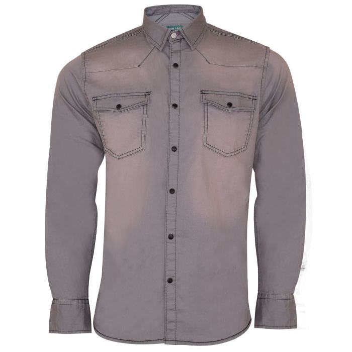 Mens snap button dress shirts