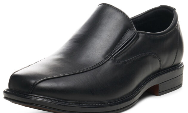 Pull-on / slip-on mens loafer dress shoes