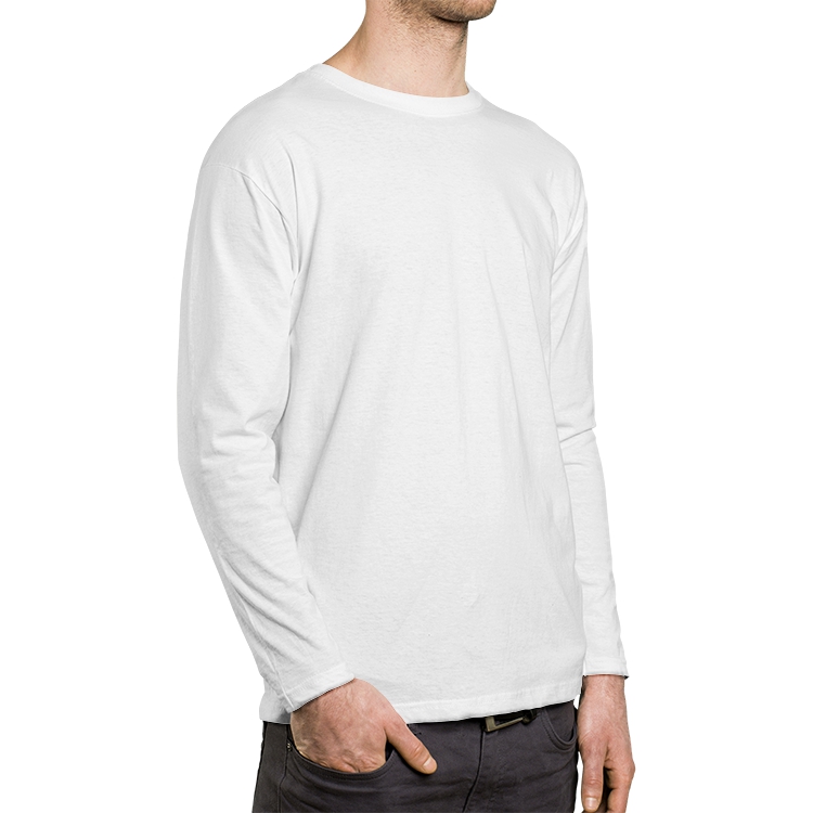 Mens long sleeve white dress shirt